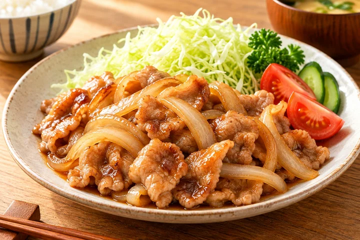 豚肉のしょうが焼きの生成参考画像